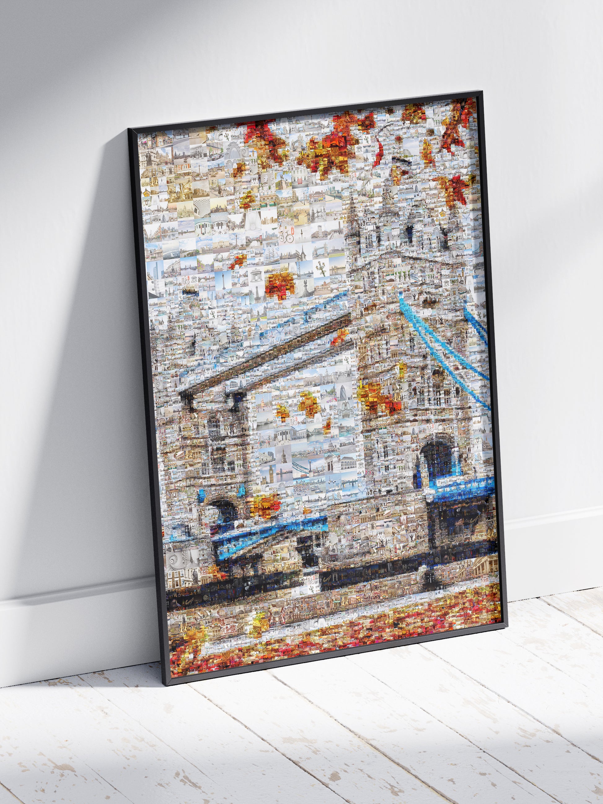 Stunning London Mosaic Artwork - Iconic Tower Bridge Featuring 100s of Images - Perfect Wall Decor AtelierMosaics