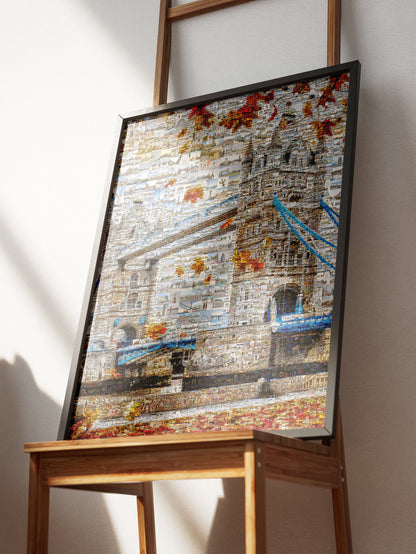 Stunning London Mosaic Artwork - Iconic Tower Bridge Featuring 100s of Images - Perfect Wall Decor AtelierMosaics