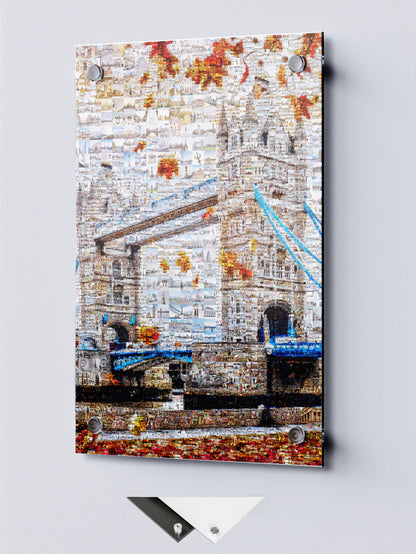Stunning London Mosaic Artwork - Iconic Tower Bridge Featuring 100s of Images - Perfect Wall Decor AtelierMosaics