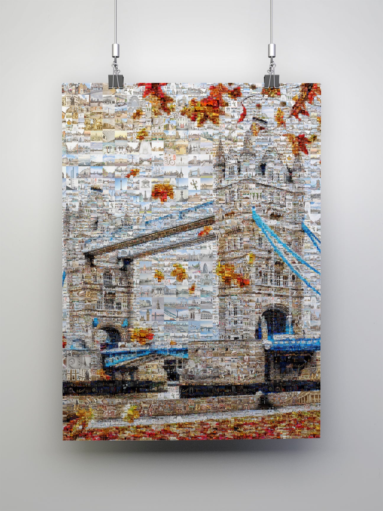 Stunning London Mosaic Artwork - Iconic Tower Bridge Featuring 100s of Images - Perfect Wall Decor AtelierMosaics
