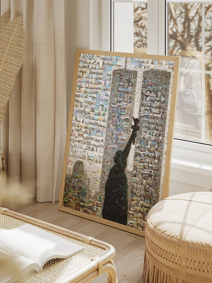 Stunning Mosaic Artwork of the Statue of Liberty & Iconic NYC Landmarks - Unique Wall Art for Home Decor AtelierMosaics