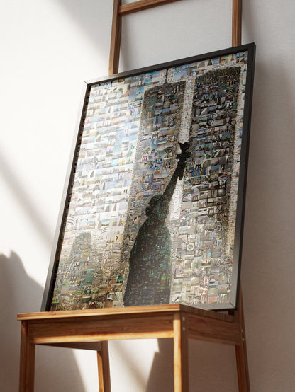 Stunning Mosaic Artwork of the Statue of Liberty & Iconic NYC Landmarks - Unique Wall Art for Home Decor AtelierMosaics