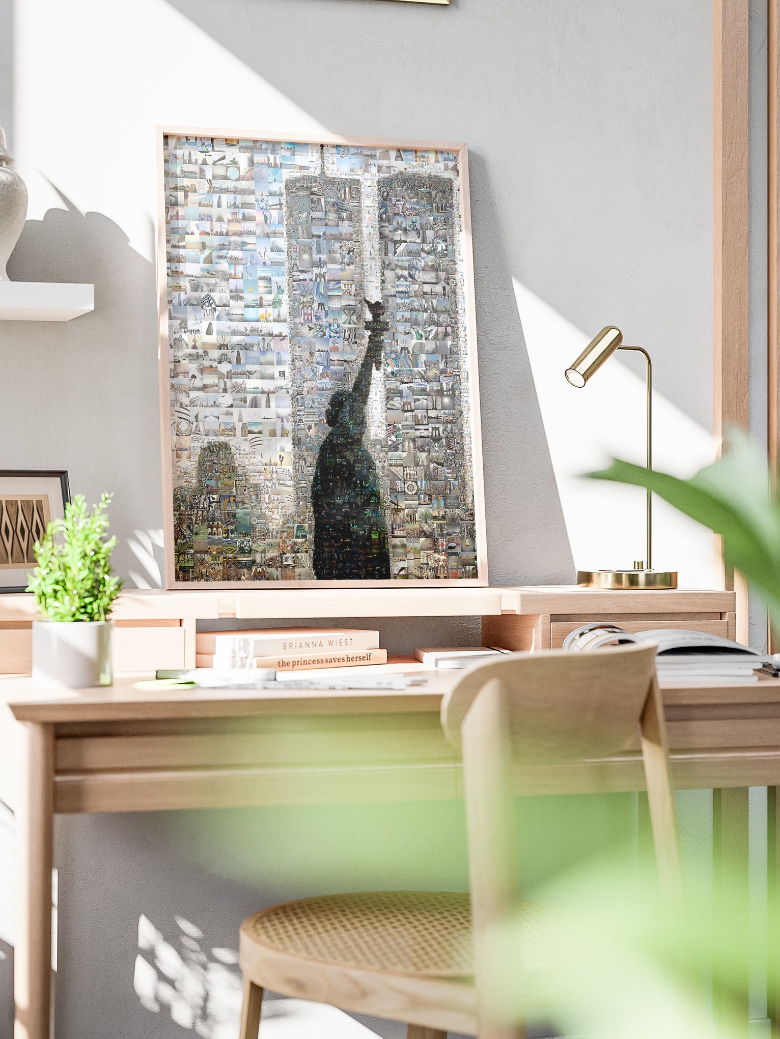 Stunning Mosaic Artwork of the Statue of Liberty & Iconic NYC Landmarks - Unique Wall Art for Home Decor AtelierMosaics