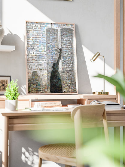 Stunning Mosaic Artwork of the Statue of Liberty & Iconic NYC Landmarks - Unique Wall Art for Home Decor AtelierMosaics