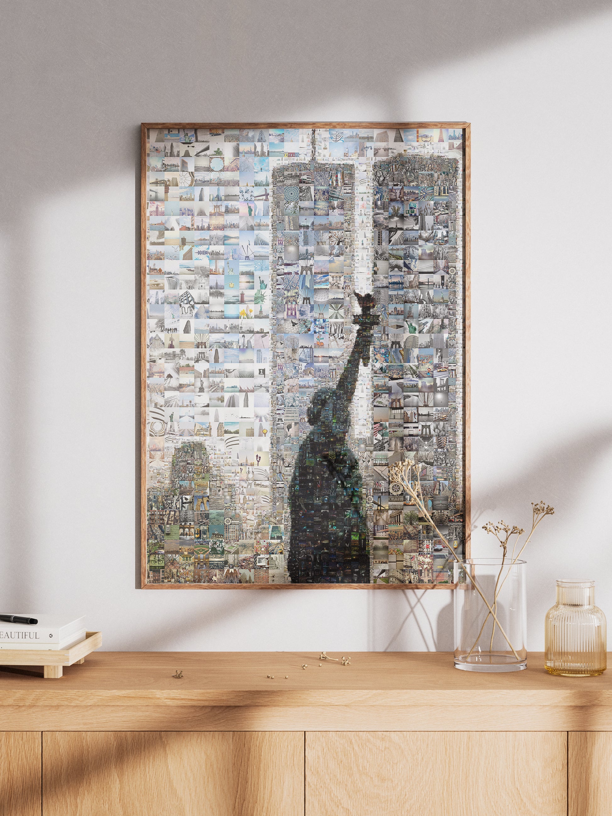 Stunning Mosaic Artwork of the Statue of Liberty & Iconic NYC Landmarks - Unique Wall Art for Home Decor AtelierMosaics