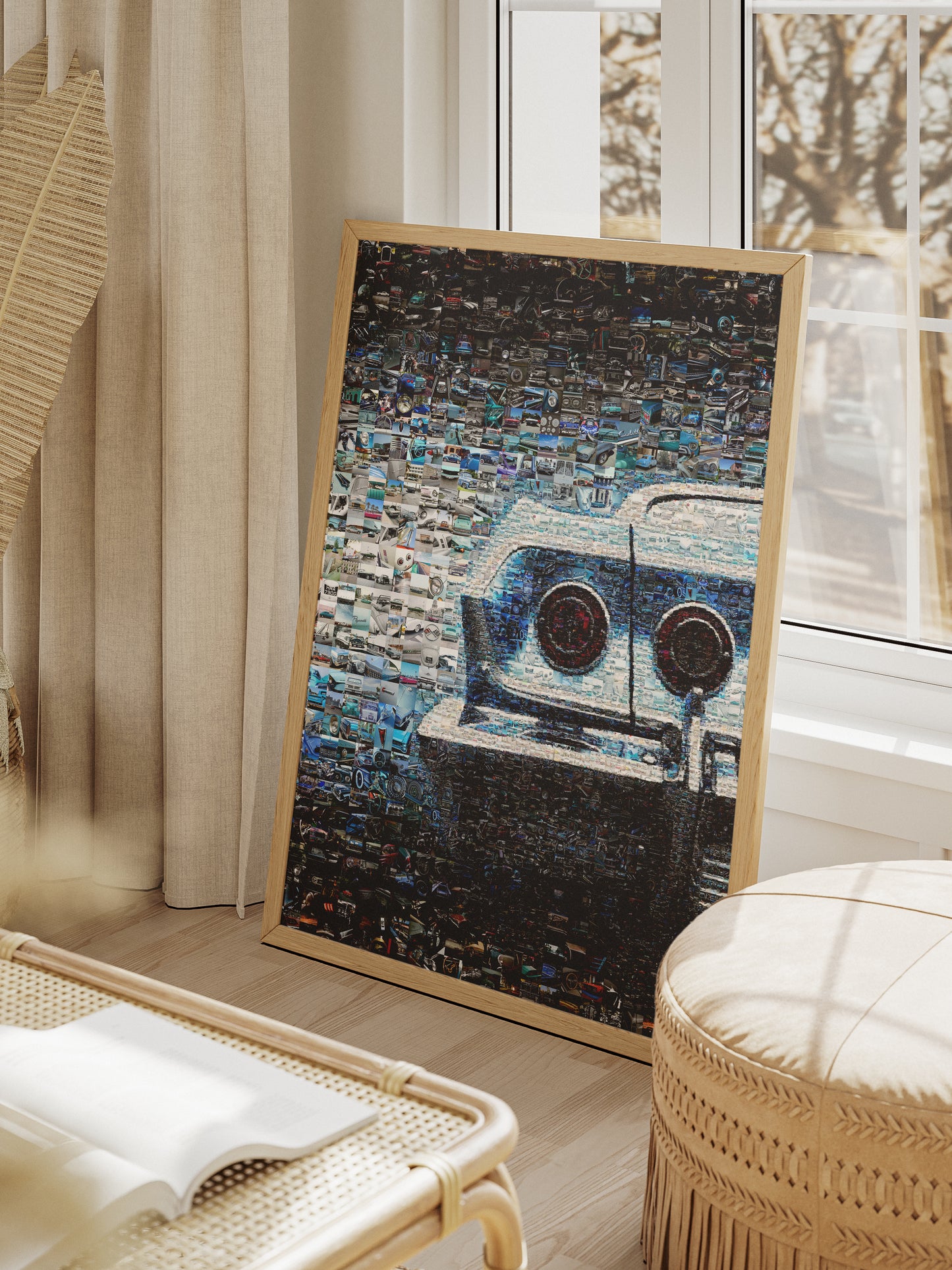 Stunning Automotive Mosaic Art - Unique Wall Decor for Car Enthusiasts, Perfect Gift for Gearheads AtelierMosaics