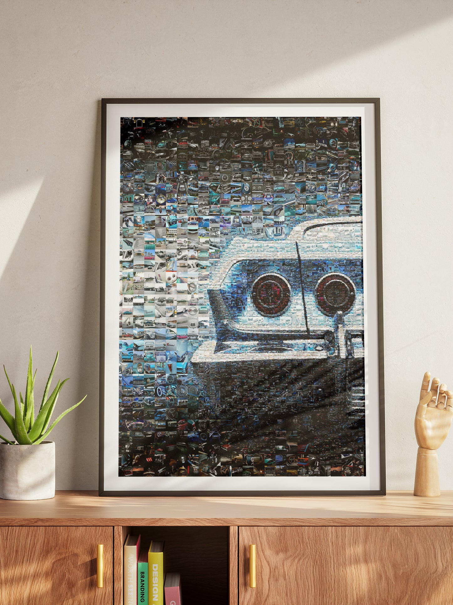Stunning Automotive Mosaic Art - Unique Wall Decor for Car Enthusiasts, Perfect Gift for Gearheads AtelierMosaics