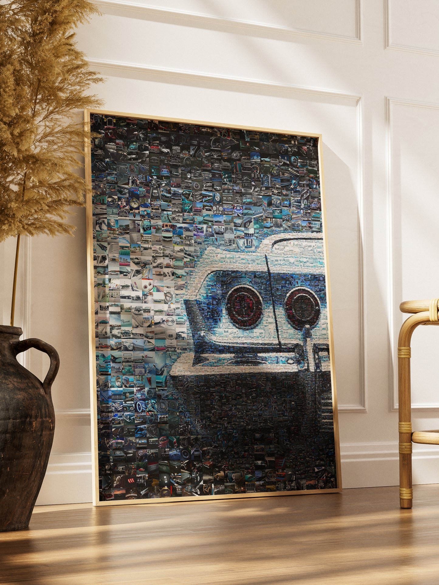 Stunning Automotive Mosaic Art - Unique Wall Decor for Car Enthusiasts, Perfect Gift for Gearheads AtelierMosaics