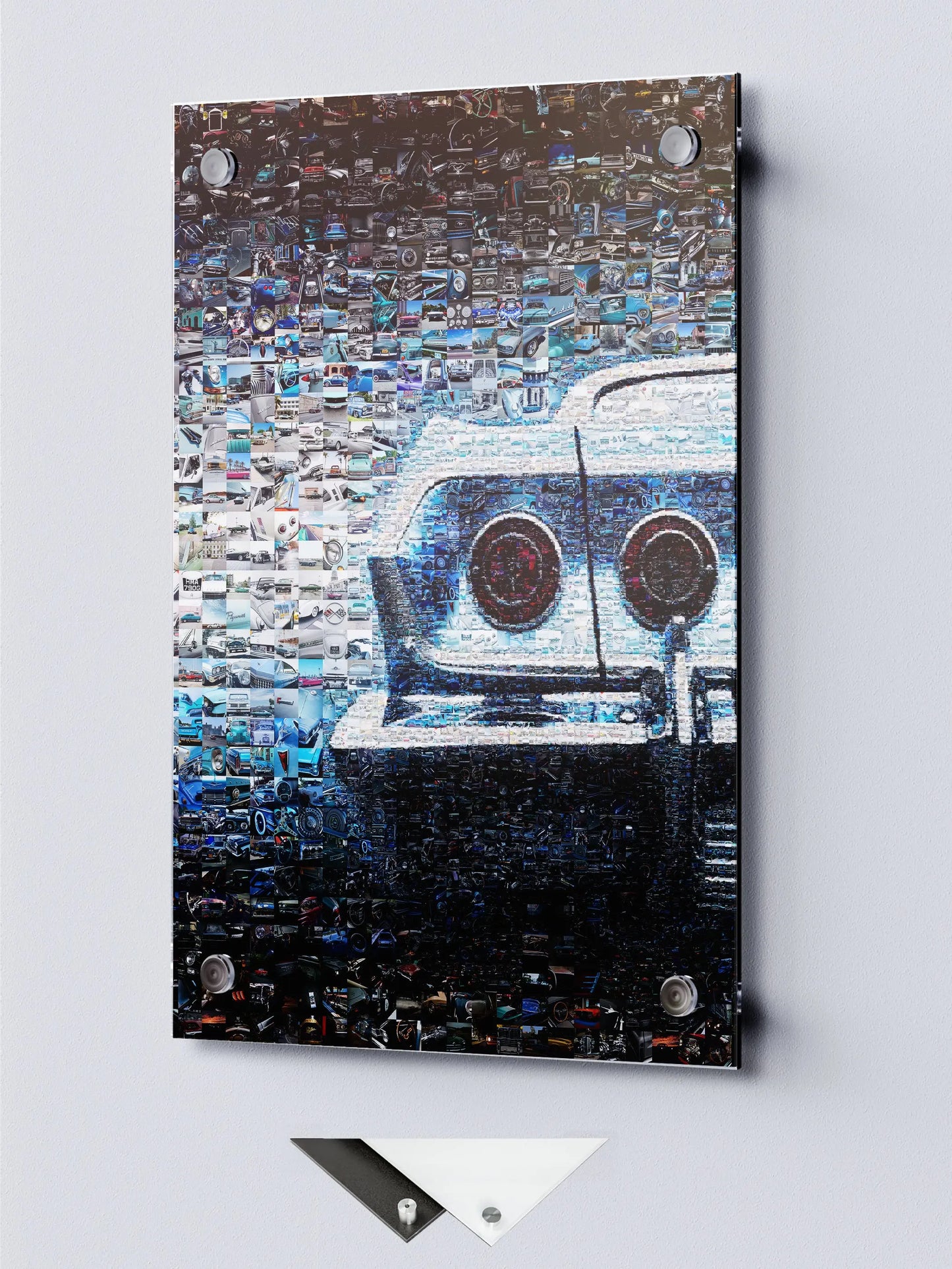 Stunning Automotive Mosaic Art - Unique Wall Decor for Car Enthusiasts, Perfect Gift for Gearheads AtelierMosaics