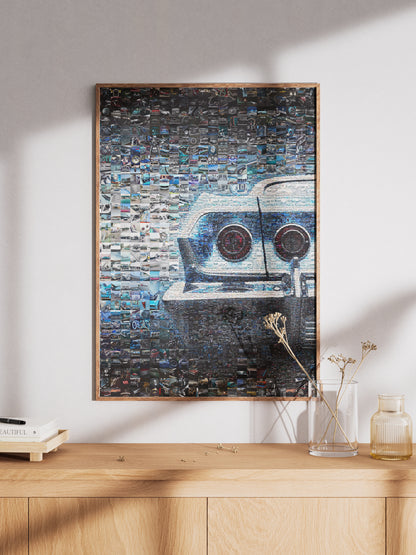 Stunning Automotive Mosaic Art - Unique Wall Decor for Car Enthusiasts, Perfect Gift for Gearheads AtelierMosaics