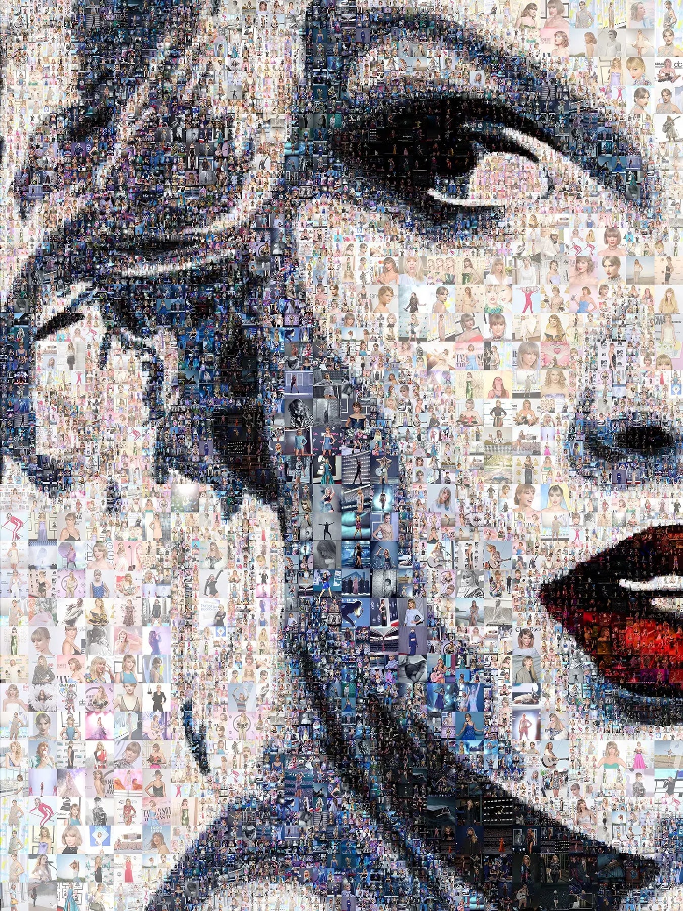 Stunning Taylor Swift Mosaic Art Print - Unique Wall Decor for Fans and Collectors AtelierMosaics
