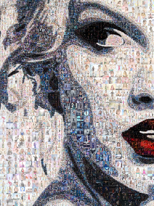 Stunning Taylor Swift Mosaic Art Print - Unique Wall Decor for Fans and Collectors AtelierMosaics