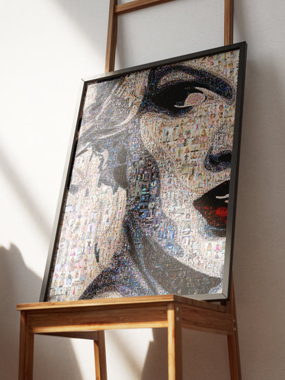 Stunning Taylor Swift Mosaic Art Print - Unique Wall Decor for Fans and Collectors AtelierMosaics