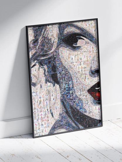 Stunning Taylor Swift Mosaic Art Print - Unique Wall Decor for Fans and Collectors AtelierMosaics