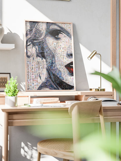 Stunning Taylor Swift Mosaic Art Print - Unique Wall Decor for Fans and Collectors AtelierMosaics