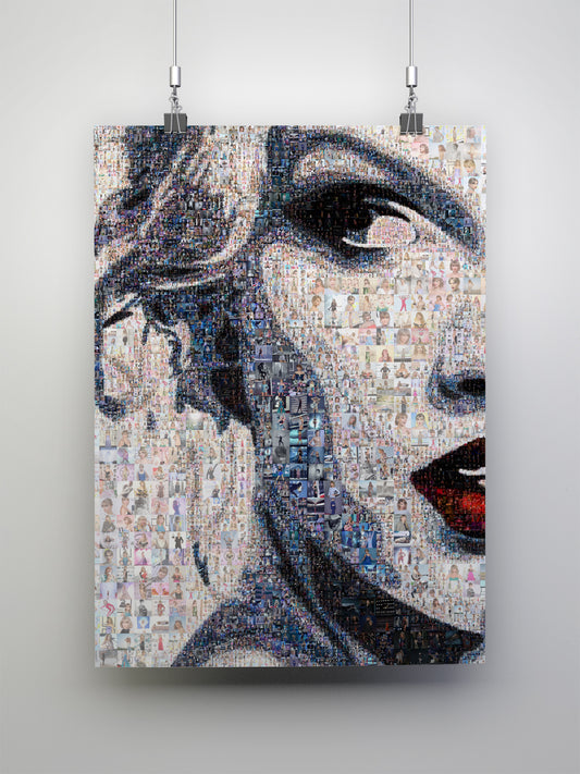 Stunning Taylor Swift Mosaic Art Print - Unique Wall Decor for Fans and Collectors