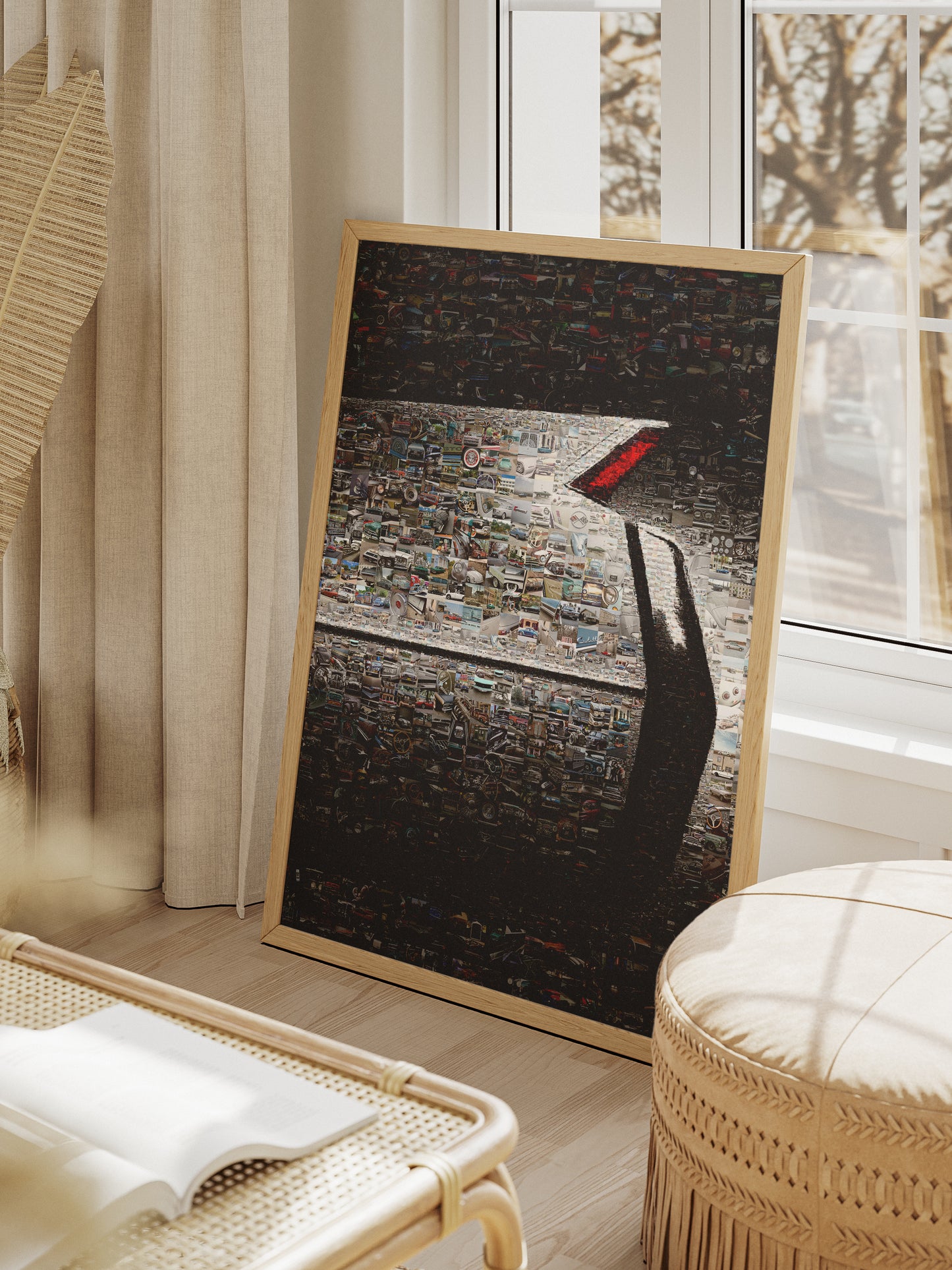 Stunning Automotive Mosaic Artwork: Classic Cars Collage for Car Enthusiasts and Decor Lovers AtelierMosaics