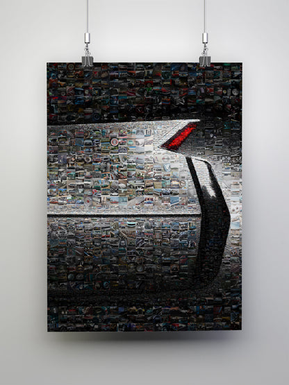 Stunning Automotive Mosaic Artwork: Classic Cars Collage for Car Enthusiasts and Decor Lovers AtelierMosaics
