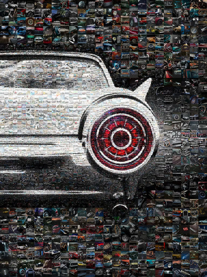 Stunning Mosaic Artwork of Classic Cars – Unique Wall Art for Auto Enthusiasts AtelierMosaics