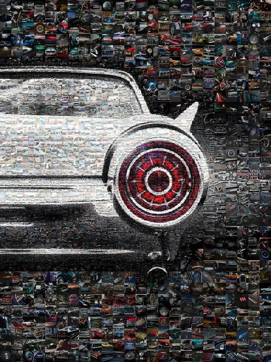 Stunning Mosaic Artwork of Classic Cars – Unique Wall Art for Auto Enthusiasts AtelierMosaics