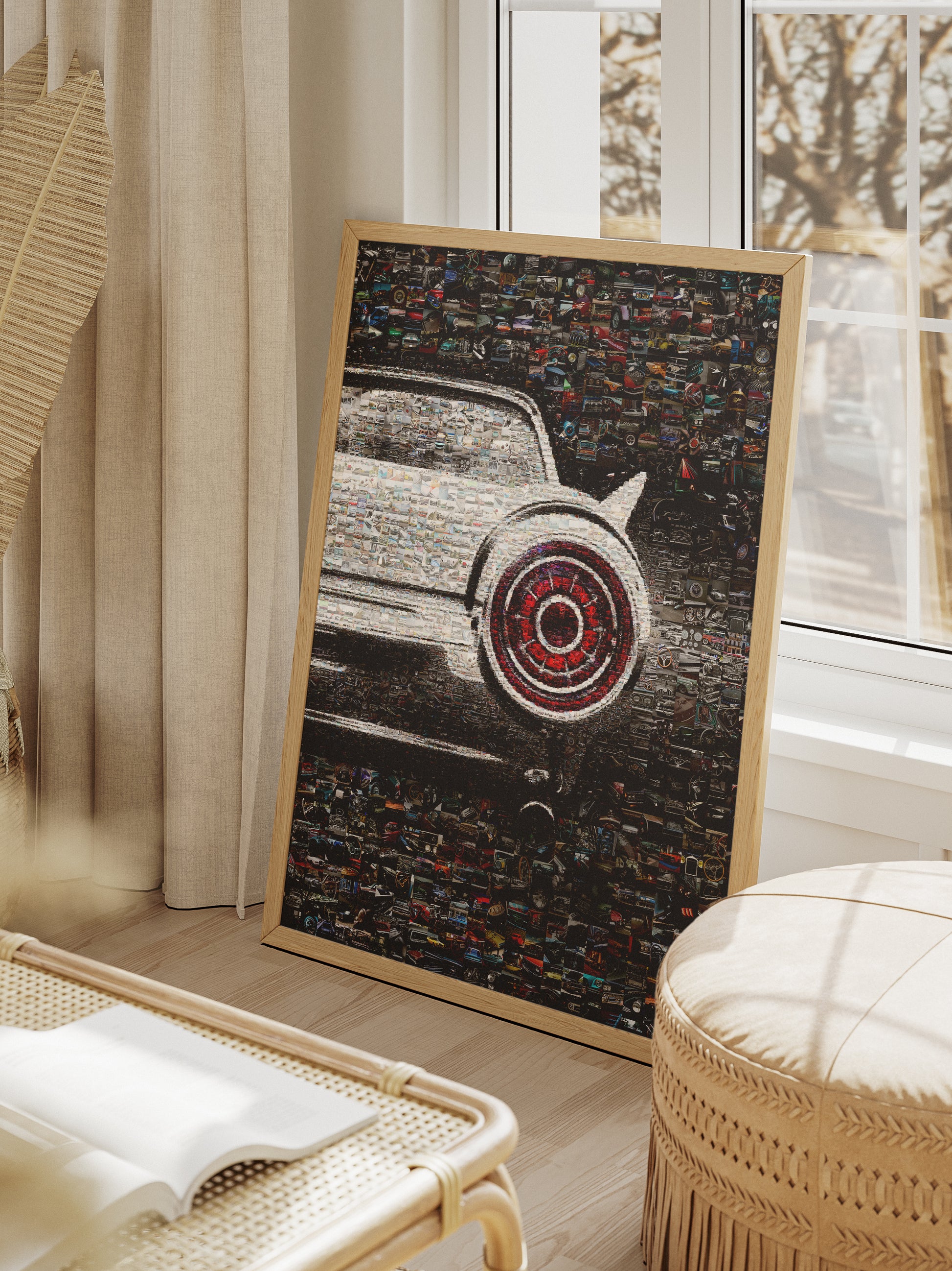 Stunning Mosaic Artwork of Classic Cars – Unique Wall Art for Auto Enthusiasts AtelierMosaics