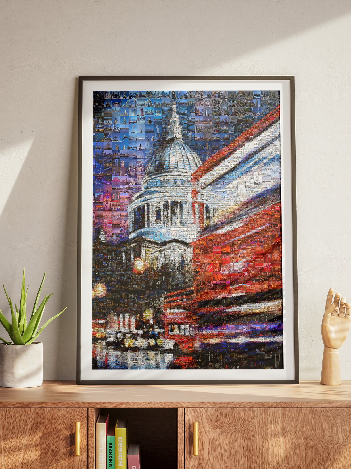 Stunning London Mosaic Artwork - Iconic Cityscape Featuring St. Paul's Cathedral and Vibrant City Life AtelierMosaics