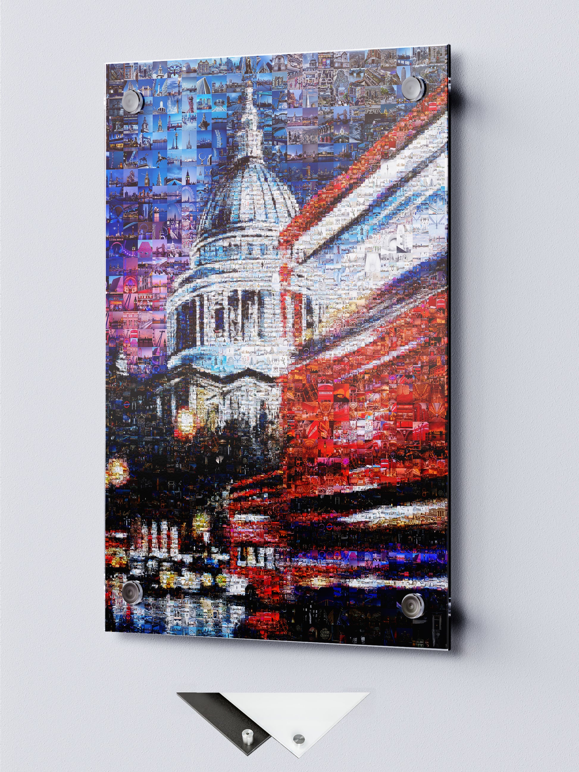 Stunning London Mosaic Artwork - Iconic Cityscape Featuring St. Paul's Cathedral and Vibrant City Life AtelierMosaics