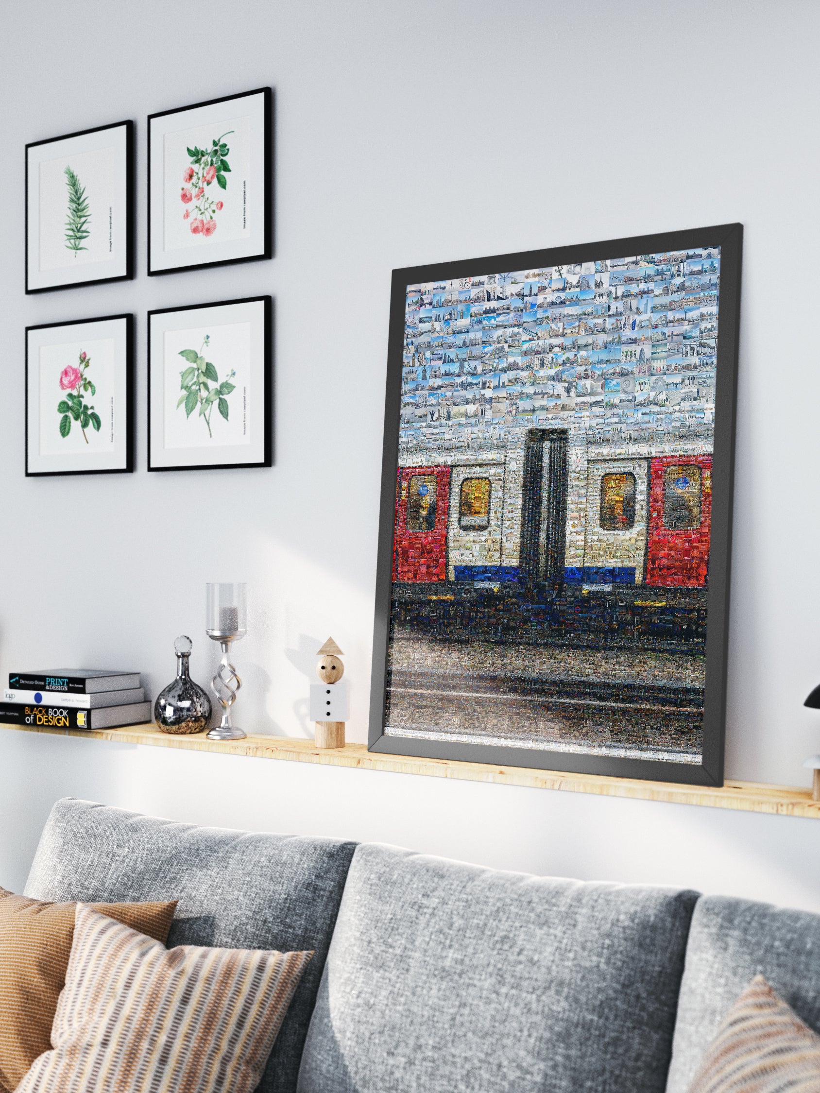 Stunning London Mosaic Artwork: Captivating Subway Scene of Iconic Cityscapes AtelierMosaics