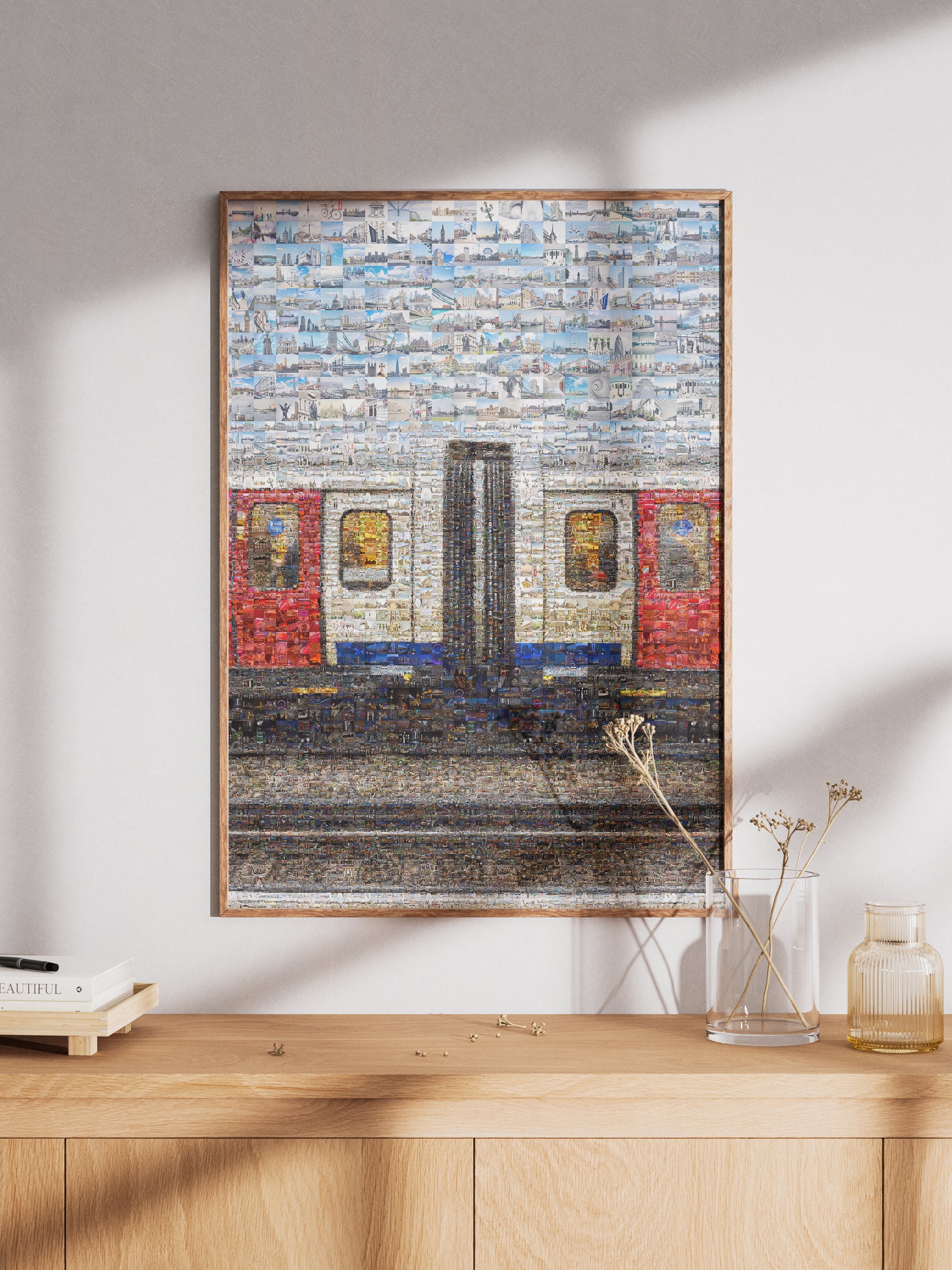 Stunning London Mosaic Artwork: Captivating Subway Scene of Iconic Cityscapes AtelierMosaics
