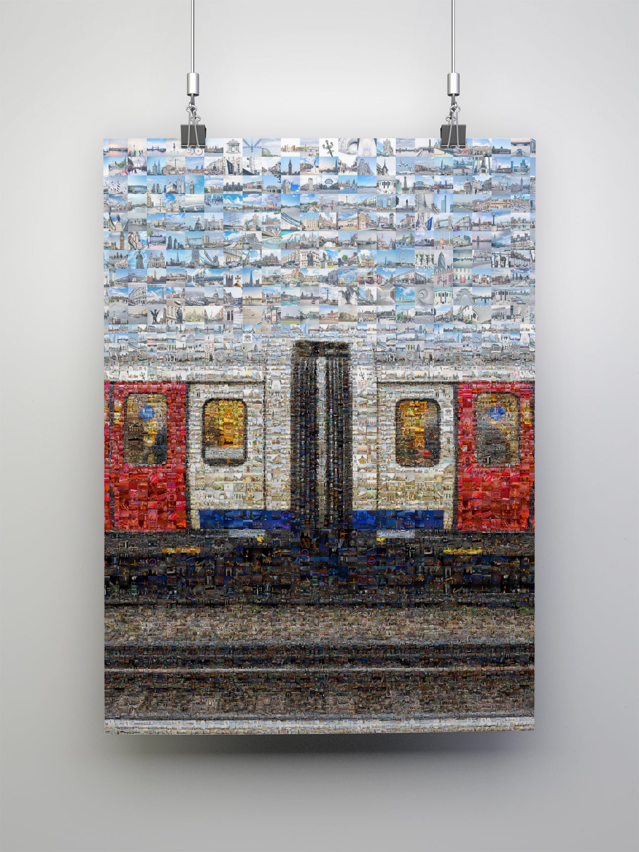 Stunning London Mosaic Artwork: Captivating Subway Scene of Iconic Cityscapes AtelierMosaics