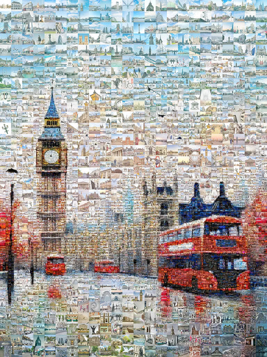 Stunning London Mosaic Artwork - Iconic Landmarks & Vibrant Colors for Home Decor AtelierMosaics