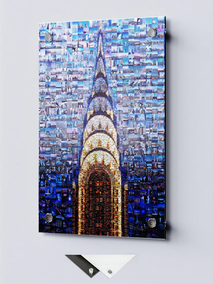 Stunning Chrysler Building Mosaic Art - A Unique Wall Décor for Modern Homes and Offices AtelierMosaics