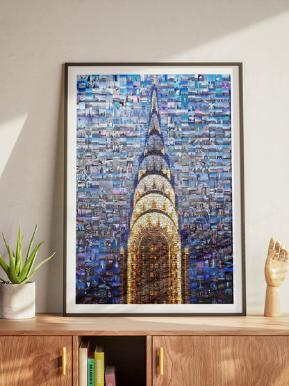 Stunning Chrysler Building Mosaic Art - A Unique Wall Décor for Modern Homes and Offices AtelierMosaics