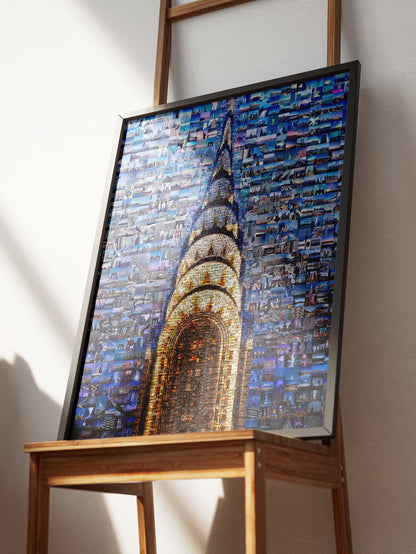 Stunning Chrysler Building Mosaic Art - A Unique Wall Décor for Modern Homes and Offices AtelierMosaics
