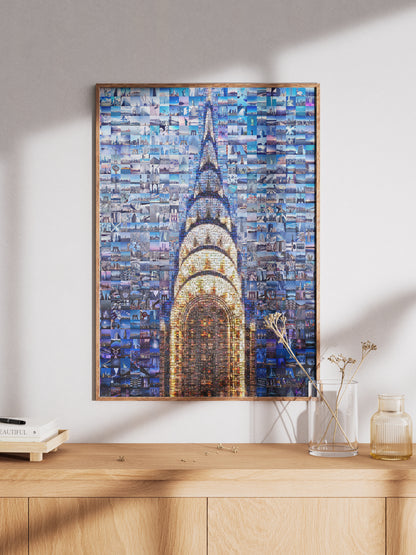 Stunning Chrysler Building Mosaic Art - A Unique Wall Décor for Modern Homes and Offices AtelierMosaics