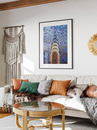 Stunning Chrysler Building Mosaic Art - A Unique Wall Décor for Modern Homes and Offices AtelierMosaics