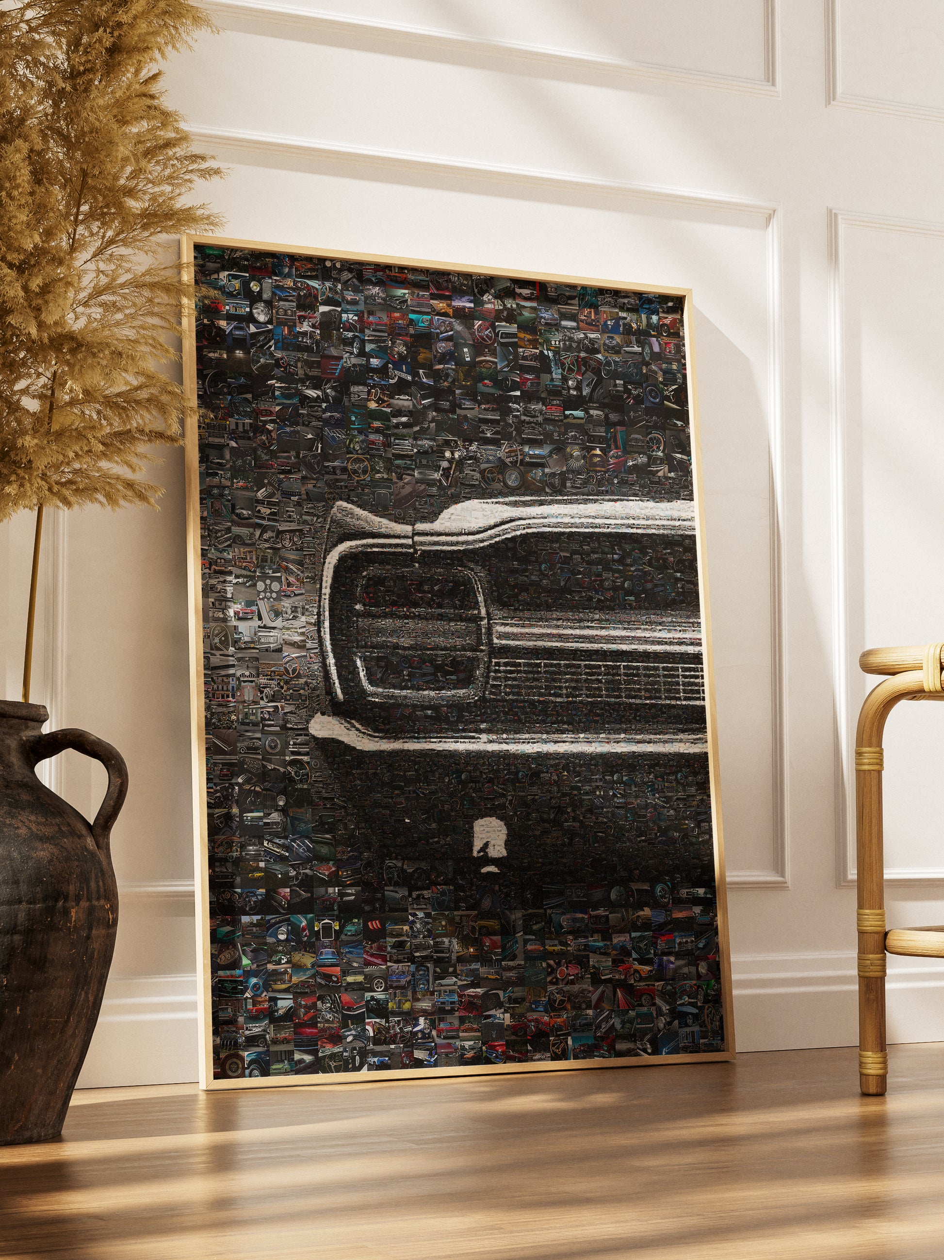 Stunning Mosaic Artwork of Classic Cars – Perfect for Automotive Enthusiasts and Decor Lovers AtelierMosaics