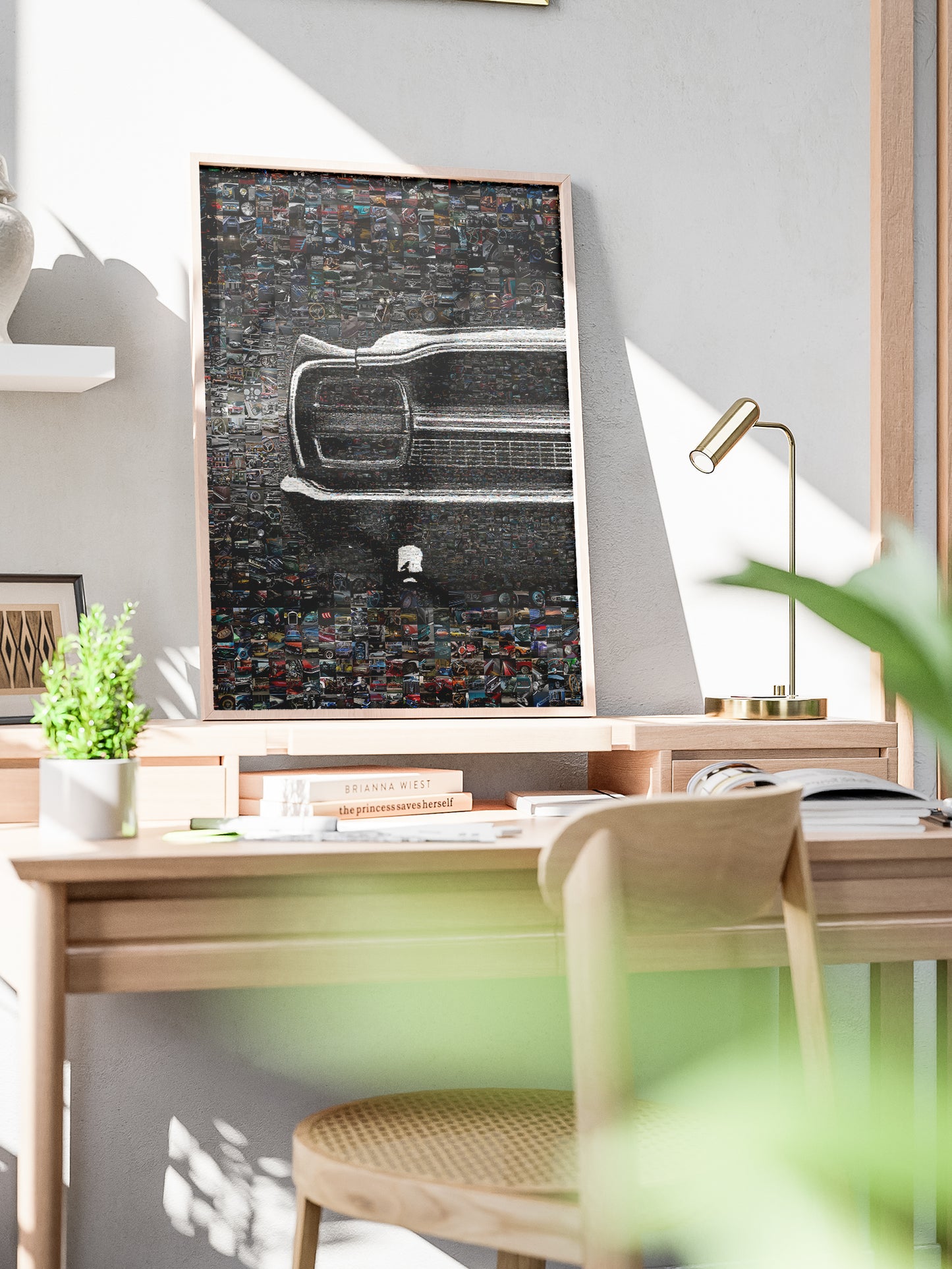 Stunning Mosaic Artwork of Classic Cars – Perfect for Automotive Enthusiasts and Decor Lovers AtelierMosaics