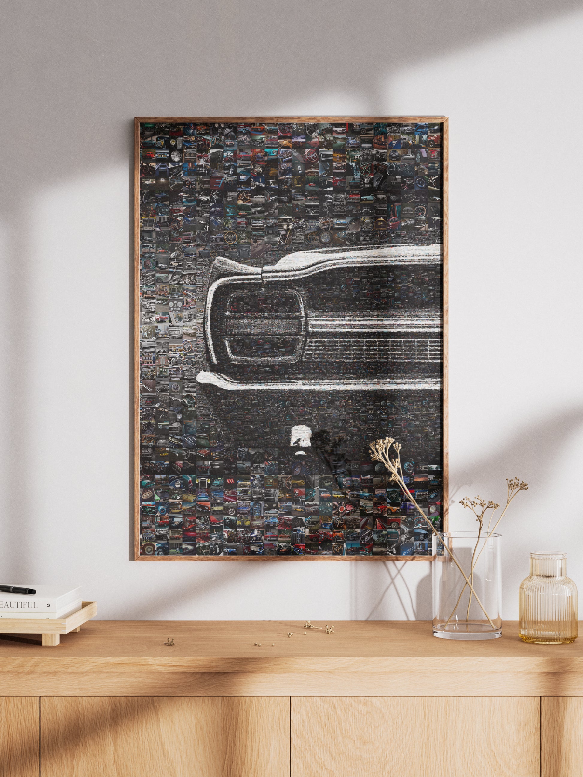 Stunning Mosaic Artwork of Classic Cars – Perfect for Automotive Enthusiasts and Decor Lovers AtelierMosaics
