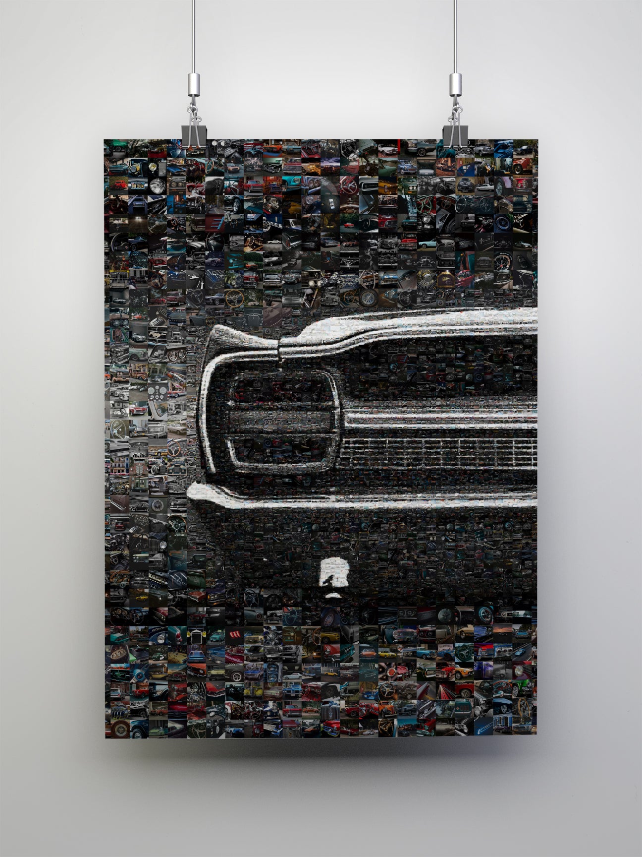 Stunning Mosaic Artwork of Classic Cars – Perfect for Automotive Enthusiasts and Decor Lovers AtelierMosaics
