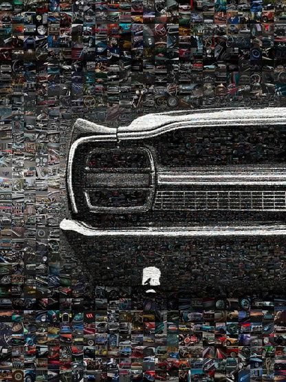 Stunning Mosaic Artwork of Classic Cars – Perfect for Automotive Enthusiasts and Decor Lovers AtelierMosaics
