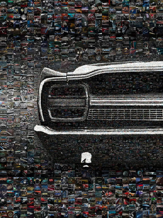 Stunning Mosaic Artwork of Classic Cars – Perfect for Automotive Enthusiasts and Decor Lovers AtelierMosaics