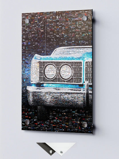 Stunning Mosaic Artwork of Classic Cars - Unique Wall Decor for Auto Enthusiasts AtelierMosaics