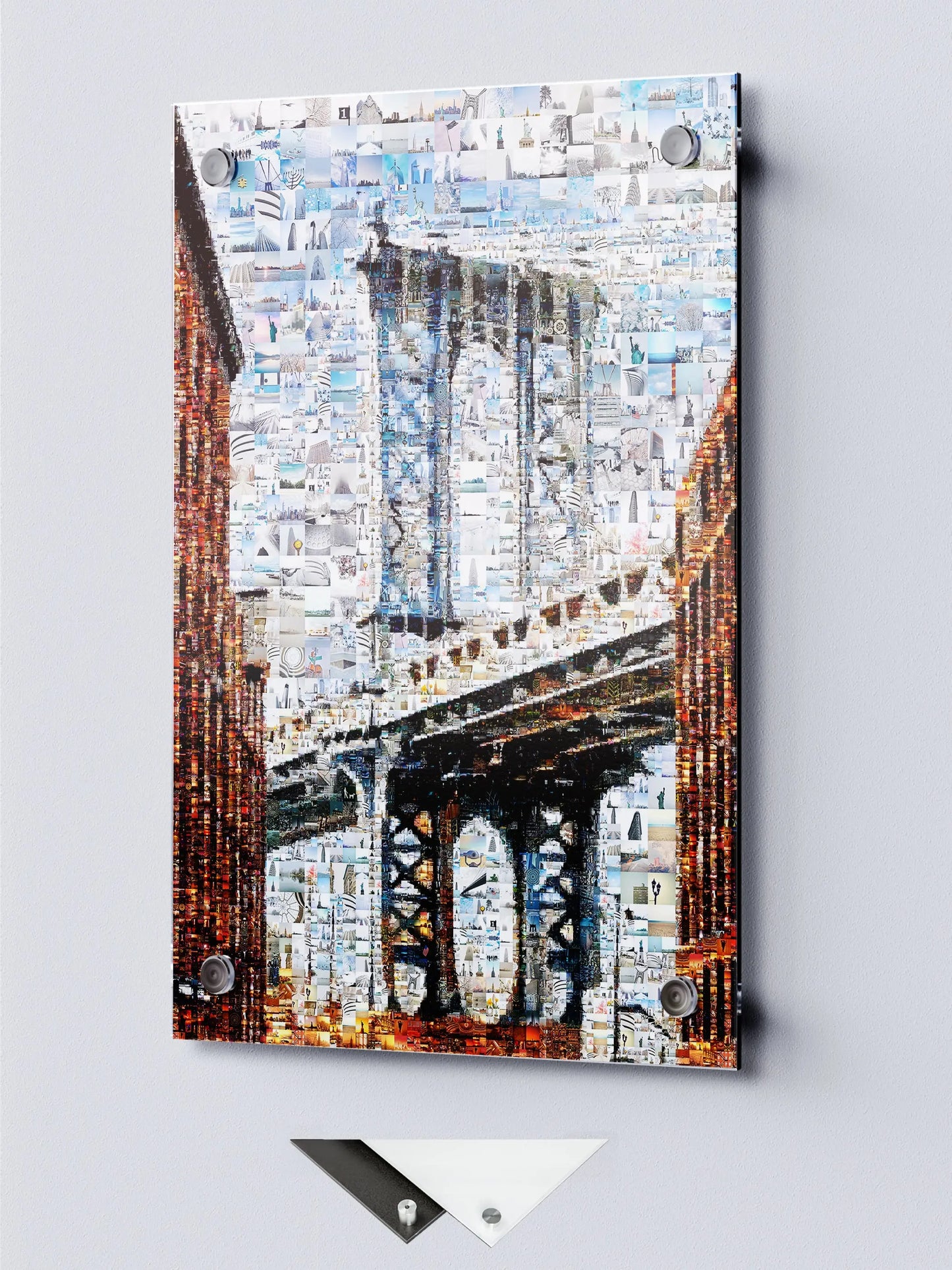 Stunning Mosaic Artwork of Brooklyn Bridge - Unique Wall Art for Home & Office Decor AtelierMosaics