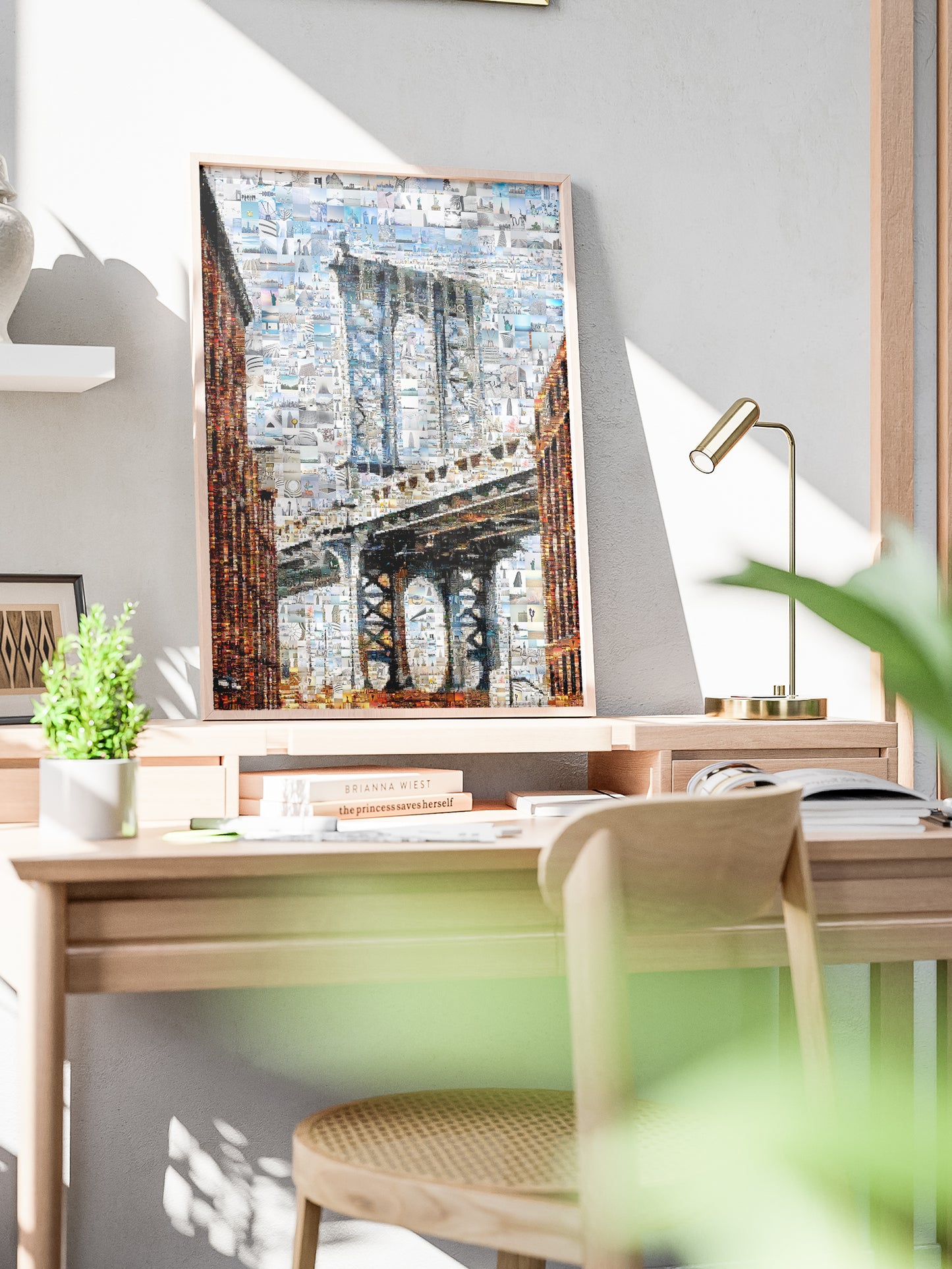 Stunning Mosaic Artwork of Brooklyn Bridge - Unique Wall Art for Home & Office Decor AtelierMosaics