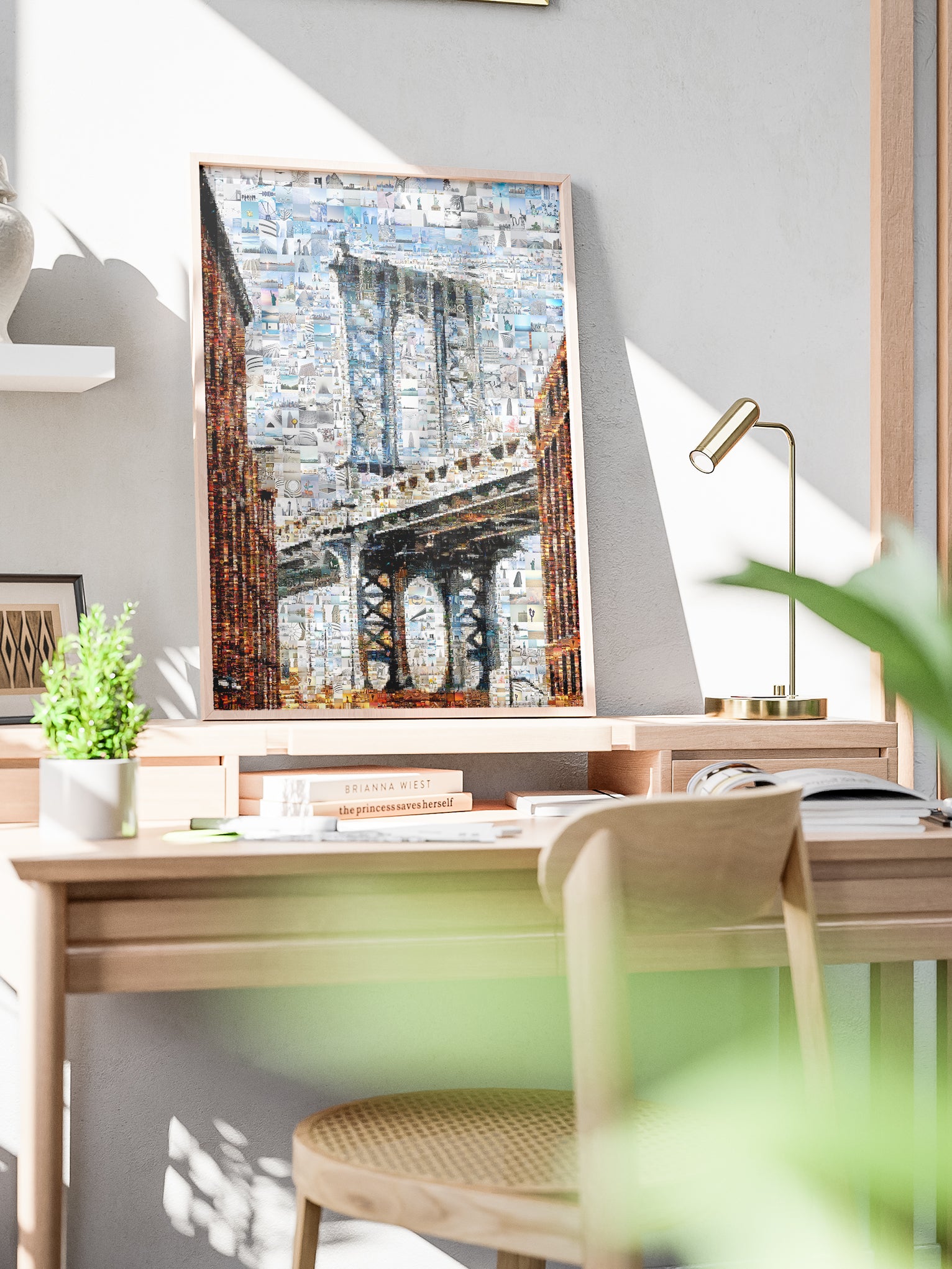 Stunning Mosaic Artwork of Brooklyn Bridge - Unique Wall Art for Home & Office Decor AtelierMosaics