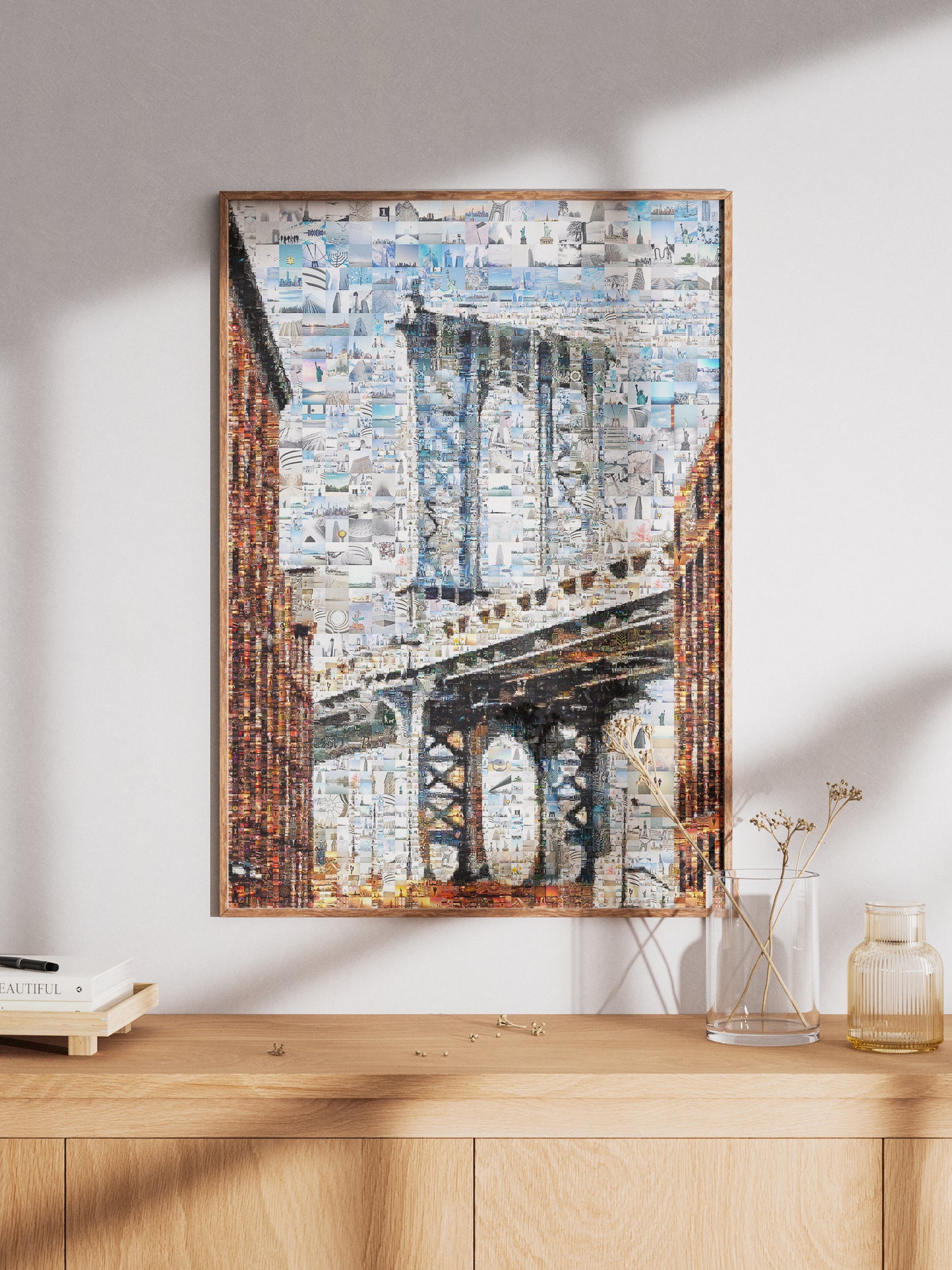 Stunning Mosaic Artwork of Brooklyn Bridge - Unique Wall Art for Home & Office Decor AtelierMosaics