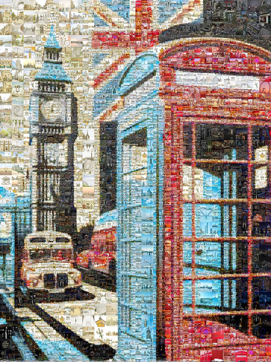Stunning London Mosaic Artwork Featuring Iconic Landmarks and Culture - Perfect for Home Decor AtelierMosaics