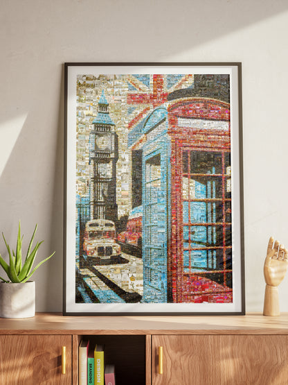 Stunning London Mosaic Artwork Featuring Iconic Landmarks and Culture - Perfect for Home Decor AtelierMosaics