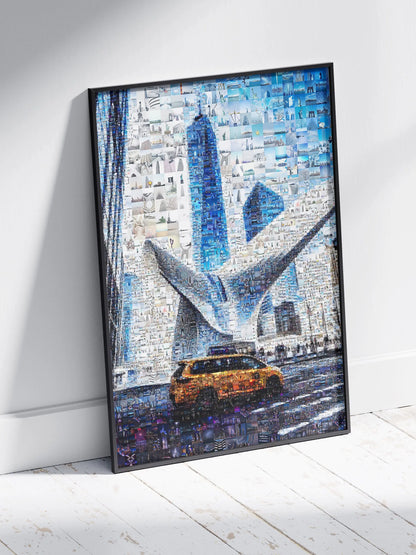 Stunning NYC Mosaic Artwork - Captivating Cityscape with Iconic Landmarks & Vibrant Colors AtelierMosaics